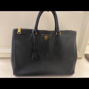 Prada Saffiano Leather Black Handbag